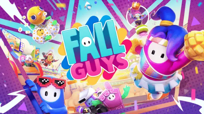 تتنافس شخصيات ملونة ترتدي أزياء غريبة في مسار عقبات ممتع في تحميل لعبة Fall Guys.