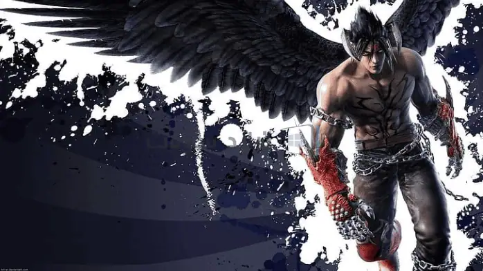 لقطة شاشة للعبة Tekken 3 على الكمبيوتر الشخصي، تظهر فيها شخصيات في ساحة قتال برسومات نابضة بالحياة وحركة.